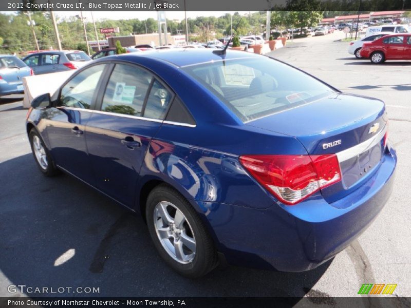 Blue Topaz Metallic / Jet Black 2012 Chevrolet Cruze LT
