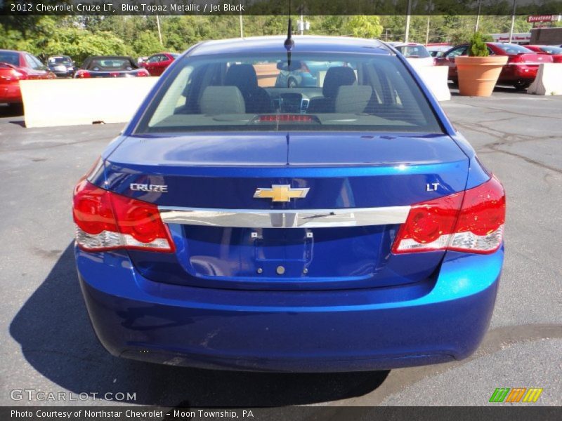 Blue Topaz Metallic / Jet Black 2012 Chevrolet Cruze LT