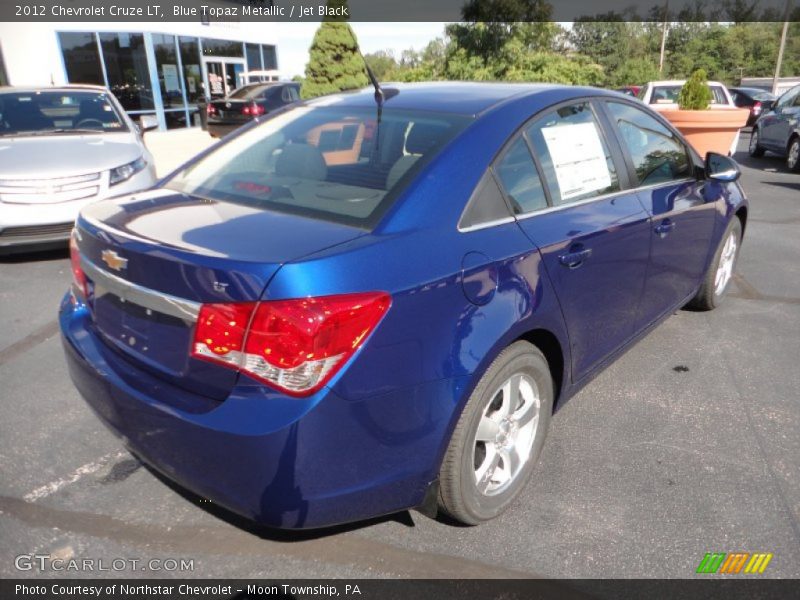 Blue Topaz Metallic / Jet Black 2012 Chevrolet Cruze LT
