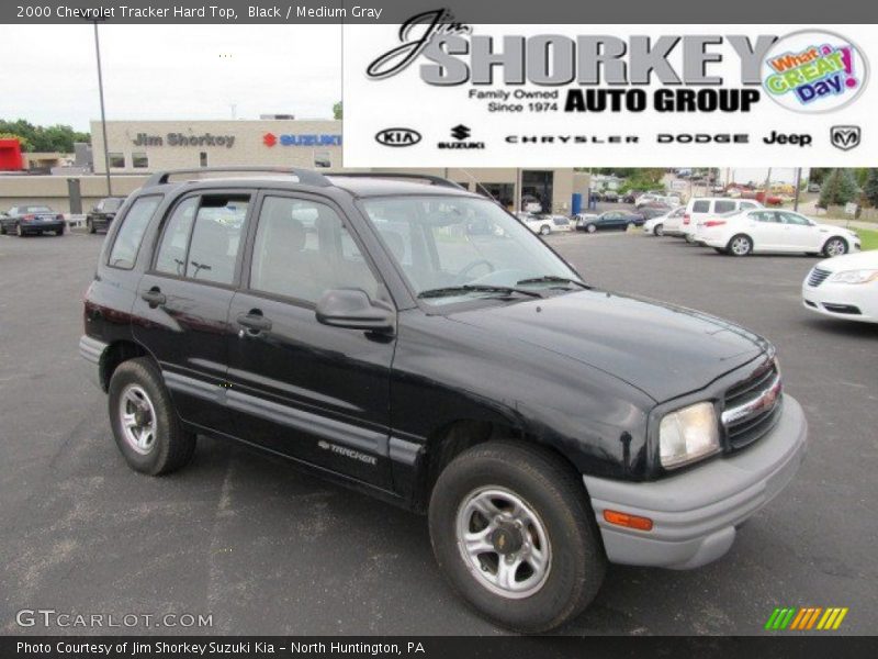 Black / Medium Gray 2000 Chevrolet Tracker Hard Top