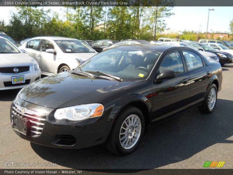 Brilliant Black Crystal / Dark Slate Gray 2004 Chrysler Sebring LX Sedan