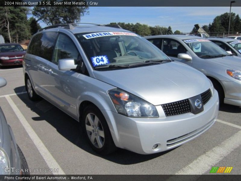 Silver Mist Metallic / Gray 2004 Nissan Quest 3.5 SE