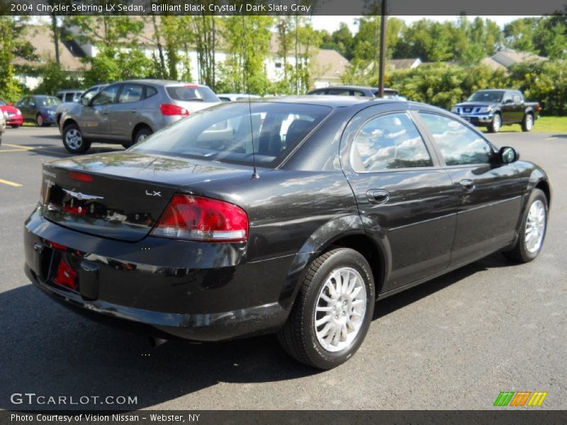 Brilliant Black Crystal / Dark Slate Gray 2004 Chrysler Sebring LX Sedan