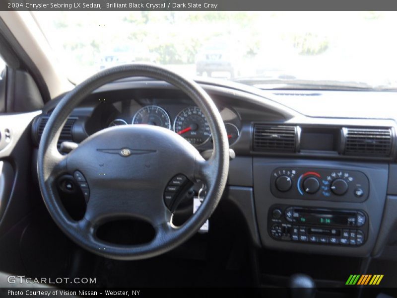 Brilliant Black Crystal / Dark Slate Gray 2004 Chrysler Sebring LX Sedan