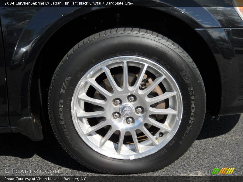Brilliant Black Crystal / Dark Slate Gray 2004 Chrysler Sebring LX Sedan