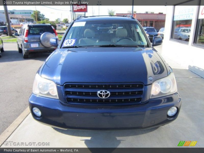 Indigo Ink Pearl / Ivory 2003 Toyota Highlander Limited