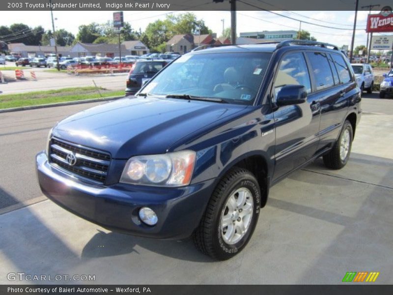 Indigo Ink Pearl / Ivory 2003 Toyota Highlander Limited