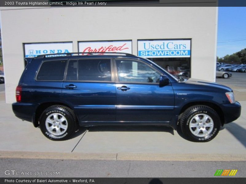 Indigo Ink Pearl / Ivory 2003 Toyota Highlander Limited