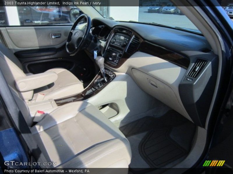 Indigo Ink Pearl / Ivory 2003 Toyota Highlander Limited