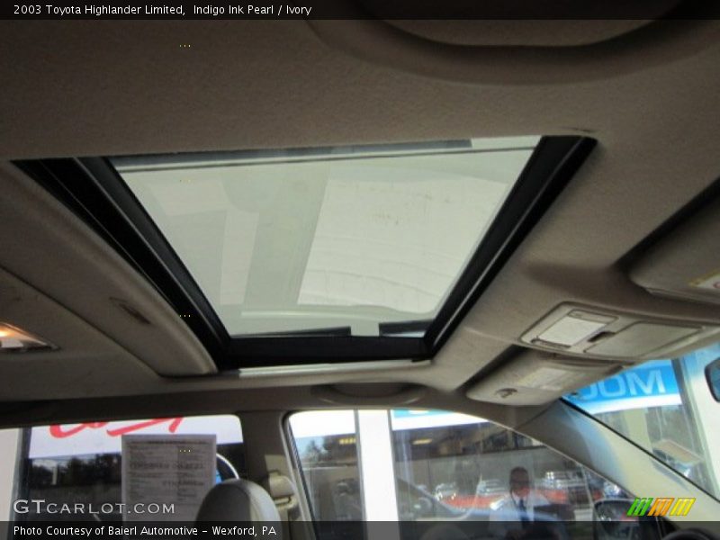 Indigo Ink Pearl / Ivory 2003 Toyota Highlander Limited