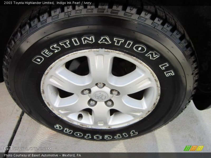 Indigo Ink Pearl / Ivory 2003 Toyota Highlander Limited