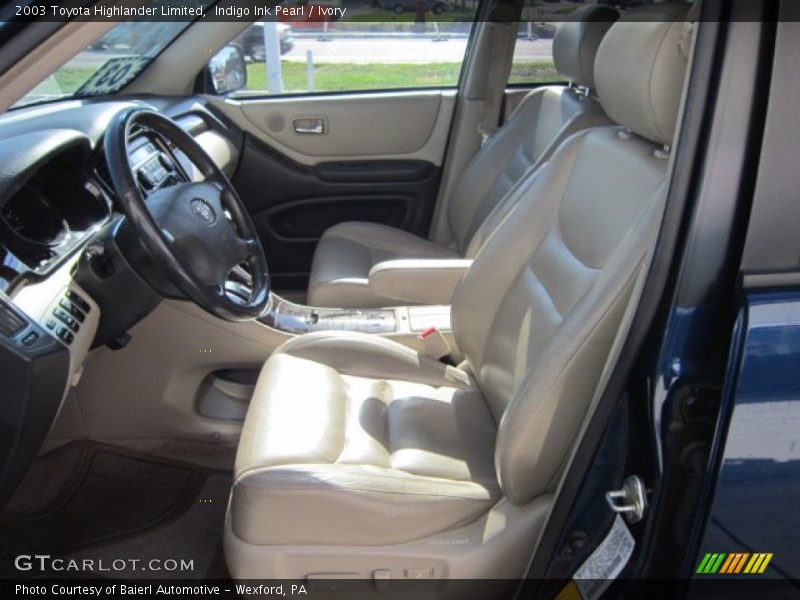Indigo Ink Pearl / Ivory 2003 Toyota Highlander Limited