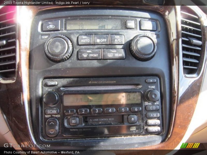 Indigo Ink Pearl / Ivory 2003 Toyota Highlander Limited