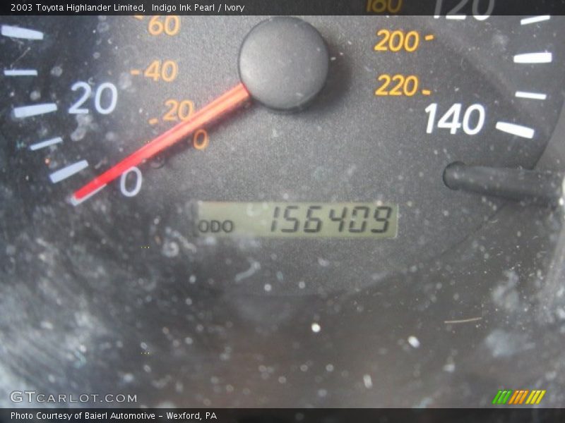 Indigo Ink Pearl / Ivory 2003 Toyota Highlander Limited