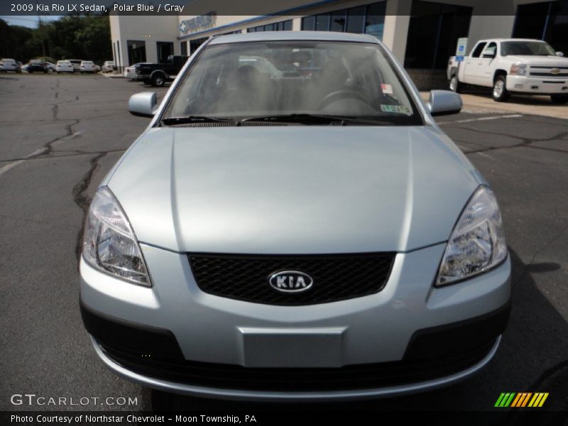Polar Blue / Gray 2009 Kia Rio LX Sedan