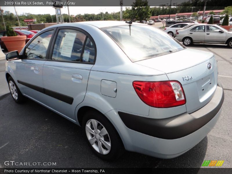 Polar Blue / Gray 2009 Kia Rio LX Sedan