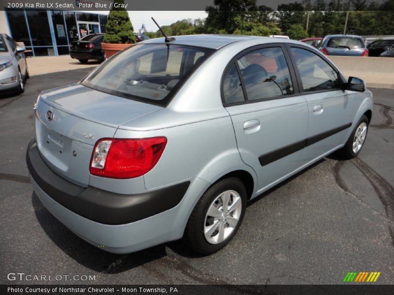 Polar Blue / Gray 2009 Kia Rio LX Sedan
