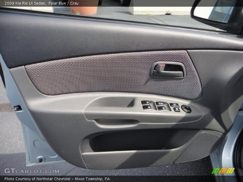 Polar Blue / Gray 2009 Kia Rio LX Sedan