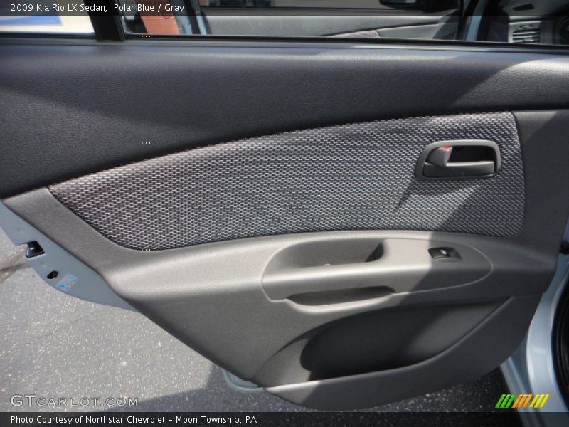 Polar Blue / Gray 2009 Kia Rio LX Sedan