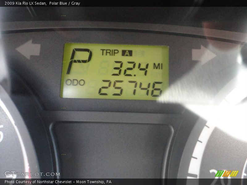 Polar Blue / Gray 2009 Kia Rio LX Sedan