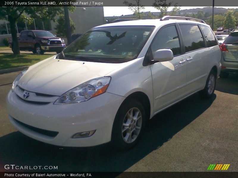 Arctic Frost Pearl / Taupe 2006 Toyota Sienna XLE AWD