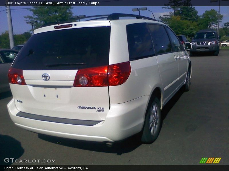 Arctic Frost Pearl / Taupe 2006 Toyota Sienna XLE AWD
