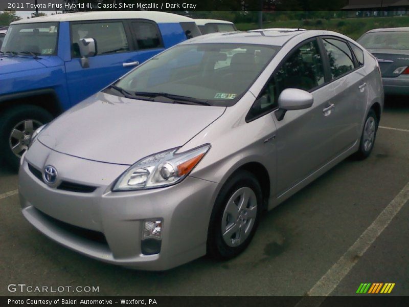 Classic Silver Metallic / Dark Gray 2011 Toyota Prius Hybrid III