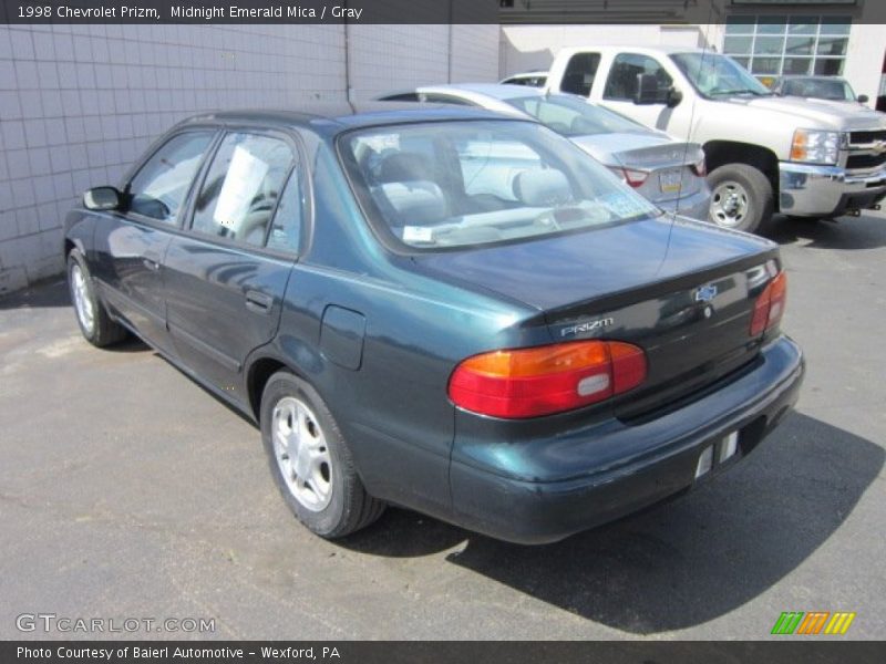 Midnight Emerald Mica / Gray 1998 Chevrolet Prizm