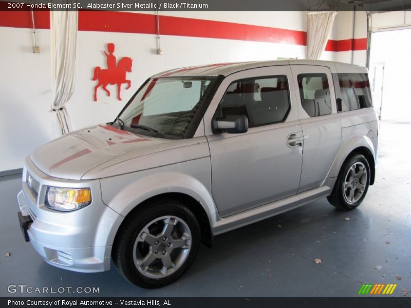 Alabaster Silver Metallic / Black/Titanium 2007 Honda Element SC