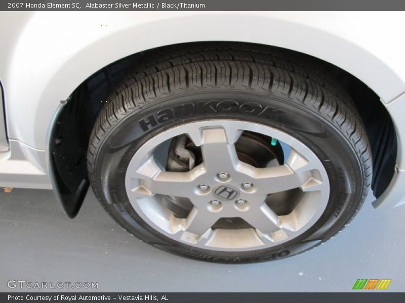 Alabaster Silver Metallic / Black/Titanium 2007 Honda Element SC