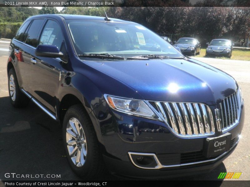 Kona Blue Metallic / Charcoal Black 2011 Lincoln MKX AWD