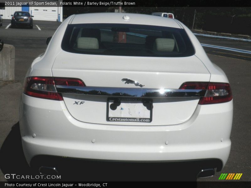 Polaris White / Barley Beige/Truffle Brown 2011 Jaguar XF Sport Sedan