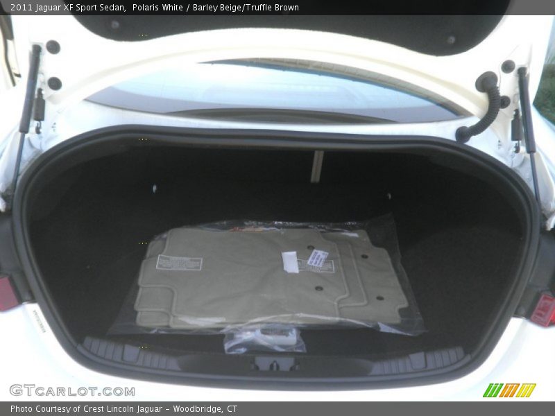 Polaris White / Barley Beige/Truffle Brown 2011 Jaguar XF Sport Sedan