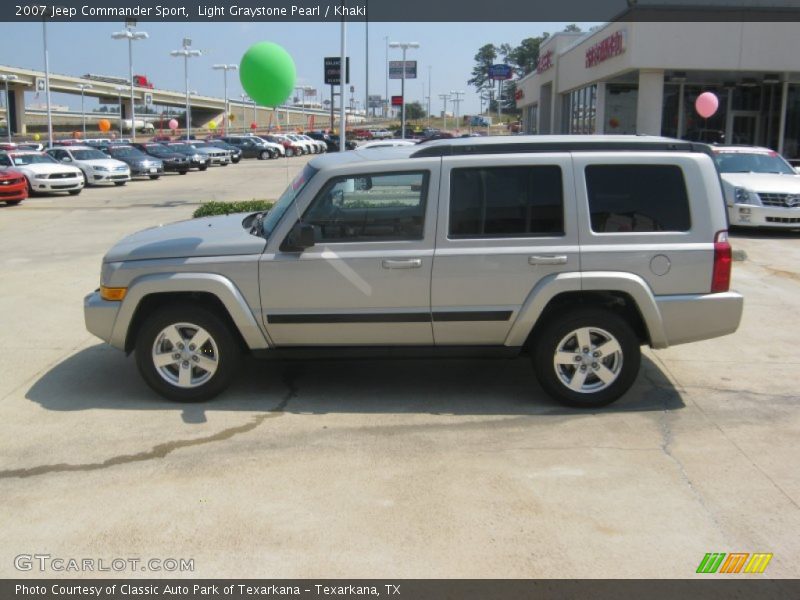 Light Graystone Pearl / Khaki 2007 Jeep Commander Sport