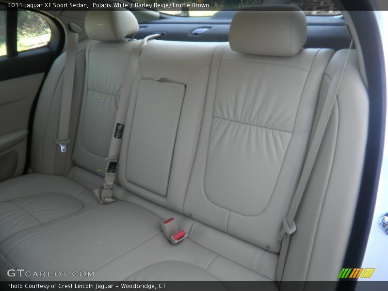 Polaris White / Barley Beige/Truffle Brown 2011 Jaguar XF Sport Sedan