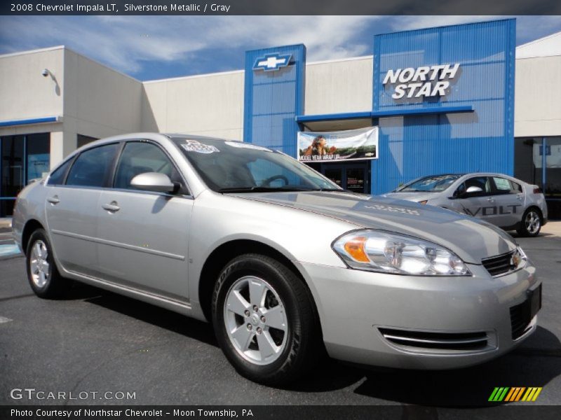 Silverstone Metallic / Gray 2008 Chevrolet Impala LT