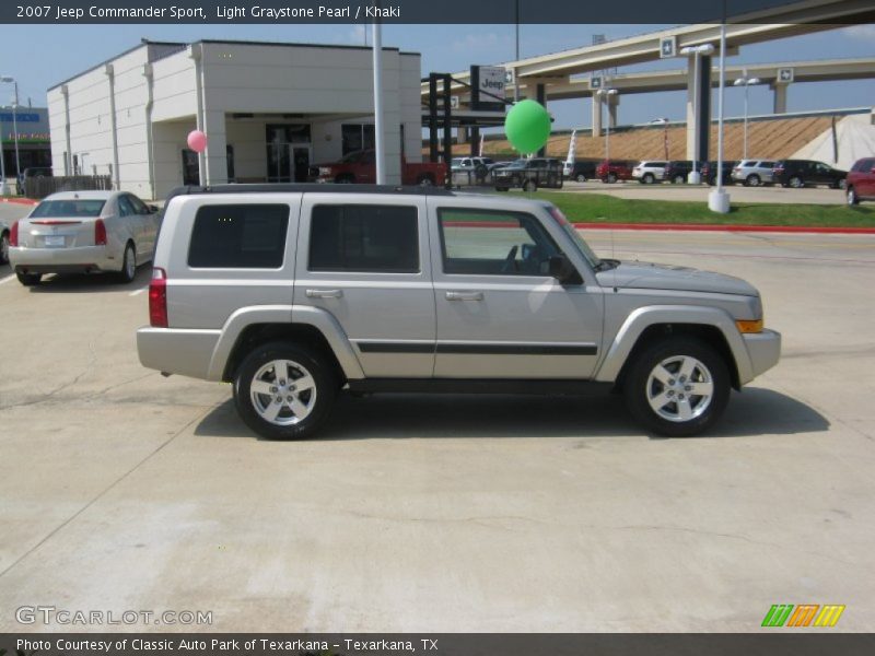 Light Graystone Pearl / Khaki 2007 Jeep Commander Sport