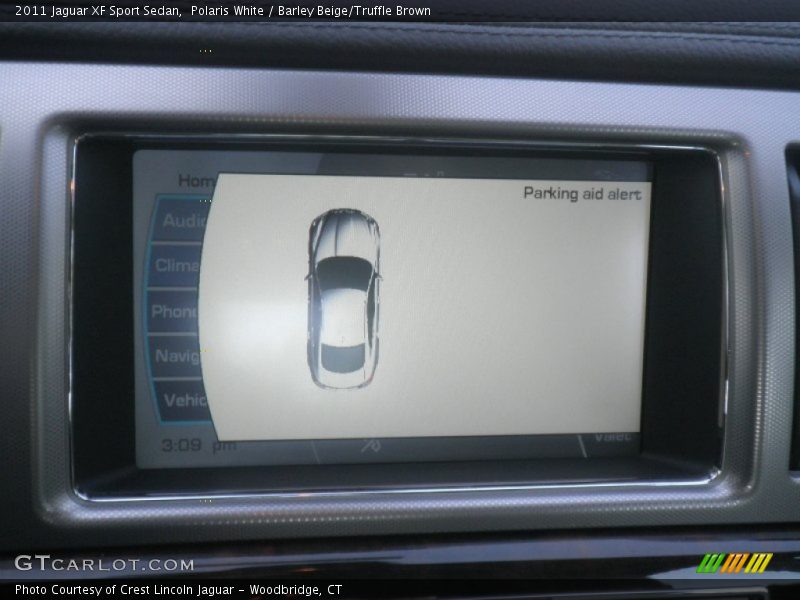 Polaris White / Barley Beige/Truffle Brown 2011 Jaguar XF Sport Sedan