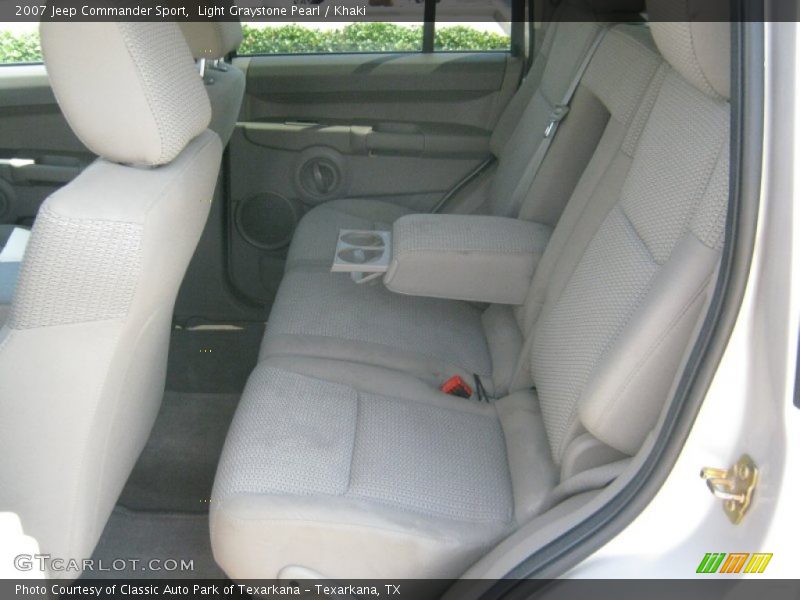 Light Graystone Pearl / Khaki 2007 Jeep Commander Sport