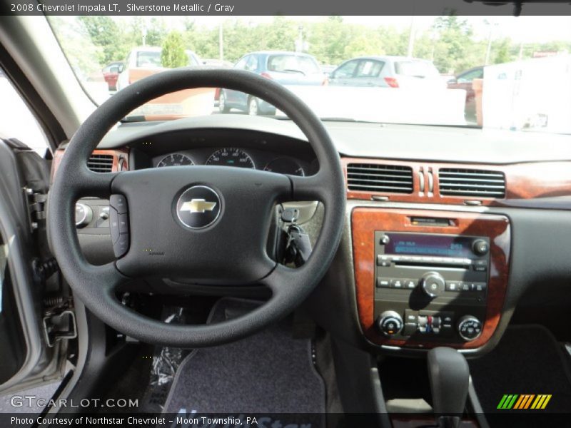 Silverstone Metallic / Gray 2008 Chevrolet Impala LT