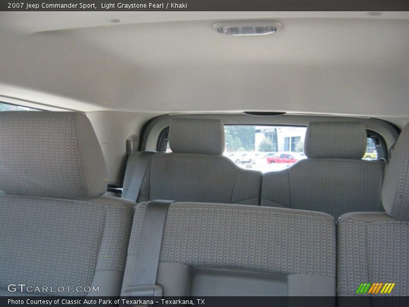 Light Graystone Pearl / Khaki 2007 Jeep Commander Sport