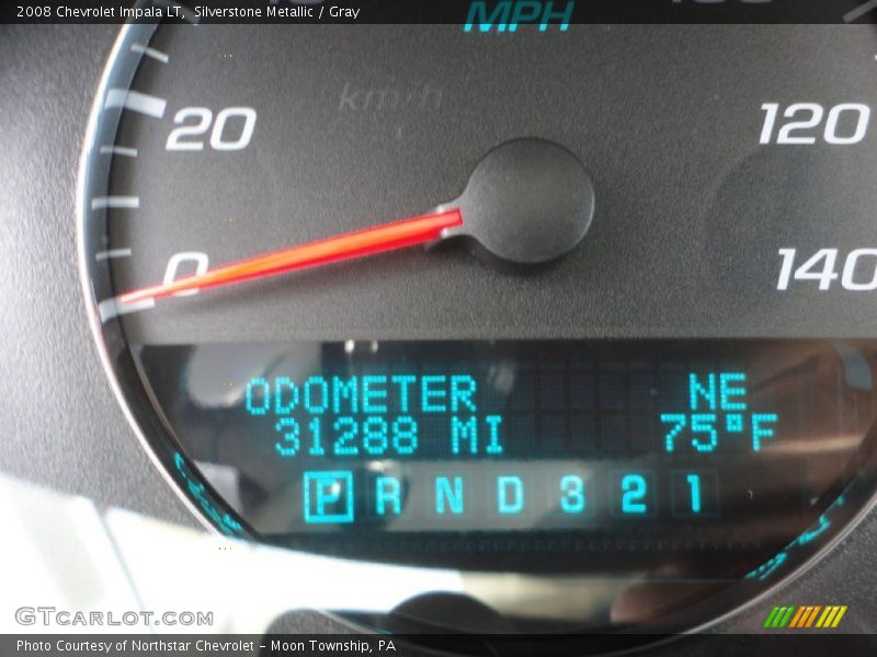 Silverstone Metallic / Gray 2008 Chevrolet Impala LT