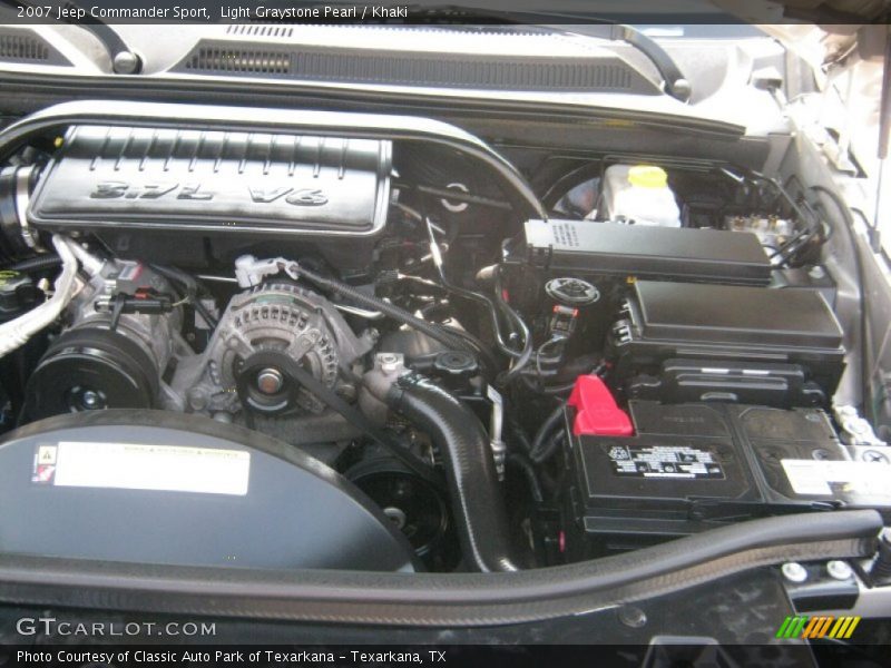 Light Graystone Pearl / Khaki 2007 Jeep Commander Sport