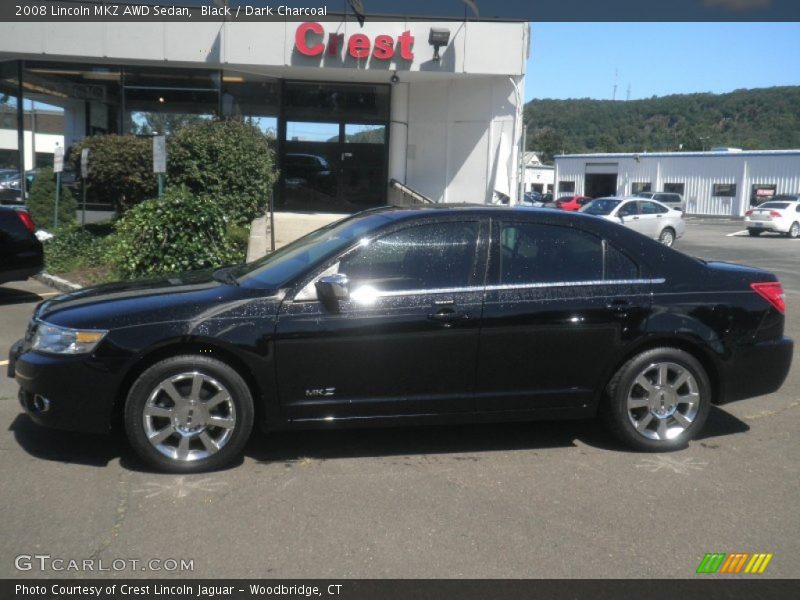 Black / Dark Charcoal 2008 Lincoln MKZ AWD Sedan