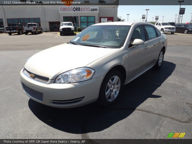 Gold Mist Metallic / Neutral 2012 Chevrolet Impala LT