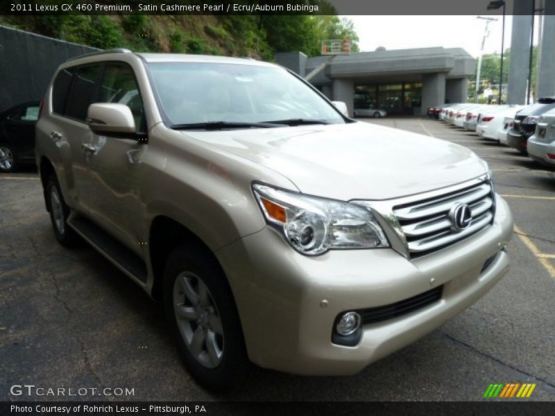 Satin Cashmere Pearl / Ecru/Auburn Bubinga 2011 Lexus GX 460 Premium