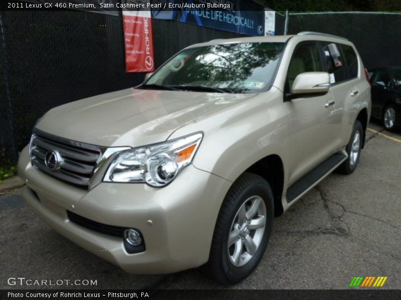 Satin Cashmere Pearl / Ecru/Auburn Bubinga 2011 Lexus GX 460 Premium
