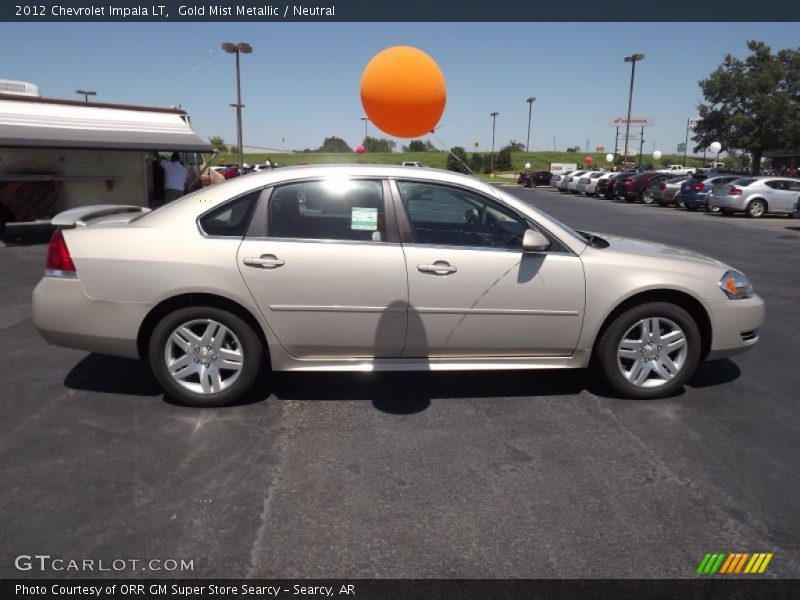 Gold Mist Metallic / Neutral 2012 Chevrolet Impala LT