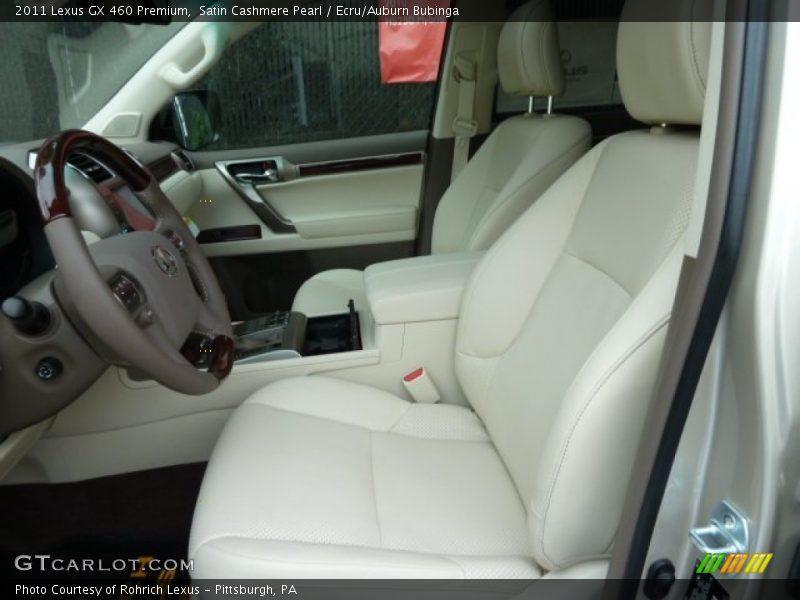Satin Cashmere Pearl / Ecru/Auburn Bubinga 2011 Lexus GX 460 Premium