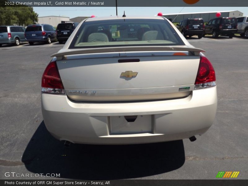 Gold Mist Metallic / Neutral 2012 Chevrolet Impala LT